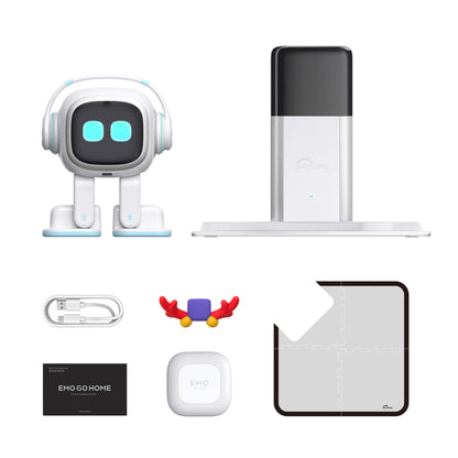 Robot EMO Go Home, compagnon IA de bureau avec station de recharge, Living.AI